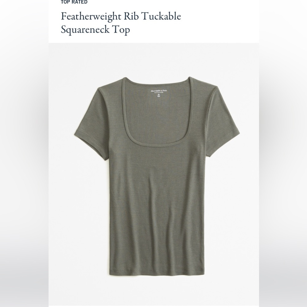 Abercrombie featherweight ribbed tuckabke shirt M NWT